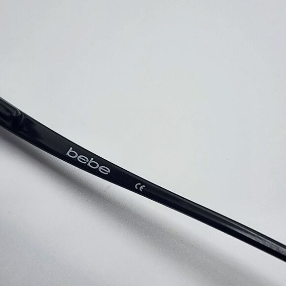 Bebe On Fire Jet Black Prescription Glasses Frames - Picture 9 of 12